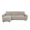 MORE4HOMES (Beige) VIENNA FABRIC PULL OUT FOLDING 3 SEATER CORNER SOFA BED 4