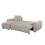 MORE4HOMES (Beige) VIENNA FABRIC PULL OUT FOLDING 3 SEATER CORNER SOFA BED 5
