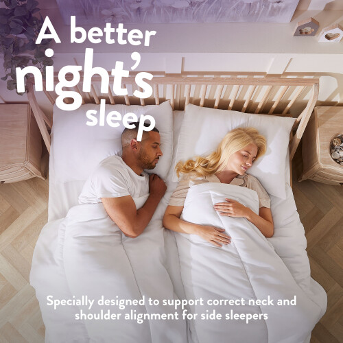 Slumberdown (Firm, 4 Pack) Slumberdown Super Support Firm Pillow 4 Pack Non-Allergenic, UK Made 2