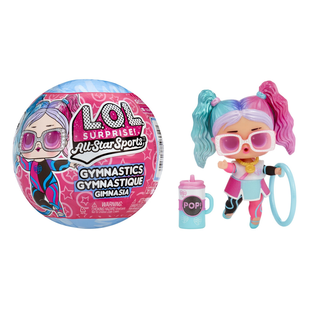LOL Surprise All Star Sports Gymnastics avec poupée de collection 8 surprises Thème gymnastique Poutre d'équilibre Ball Sports Poupée Excellent c