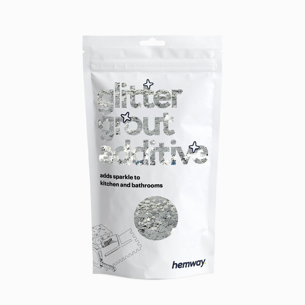Hemway - Glitter Additive For Tile Grout - Silver Stars