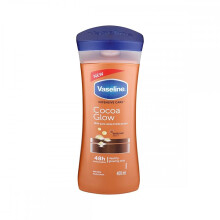 Vaseline Intensive Care Cocoa Glow Körperlotion Importiert 400 ml – 48H Feuchtigkeit, 100% Kakaobutter, strahlende Haut