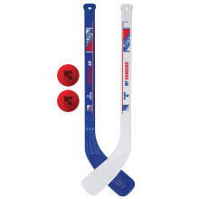 Franklin Sports New York Rangers NHL Mini Hockey Stick Set - Kinder Spielzeug für drinnen