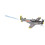 Daron Sky Fighter Flying Toy on a String Grey 2