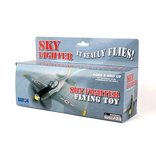 Daron Sky Fighter Flying Toy on a String Grey 2