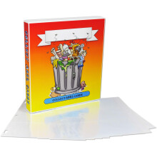 UniKeep Garbage Pail Kids GPK Themed Collectible Card Storage Binder, 450 Card Capacity (Garbage Can)