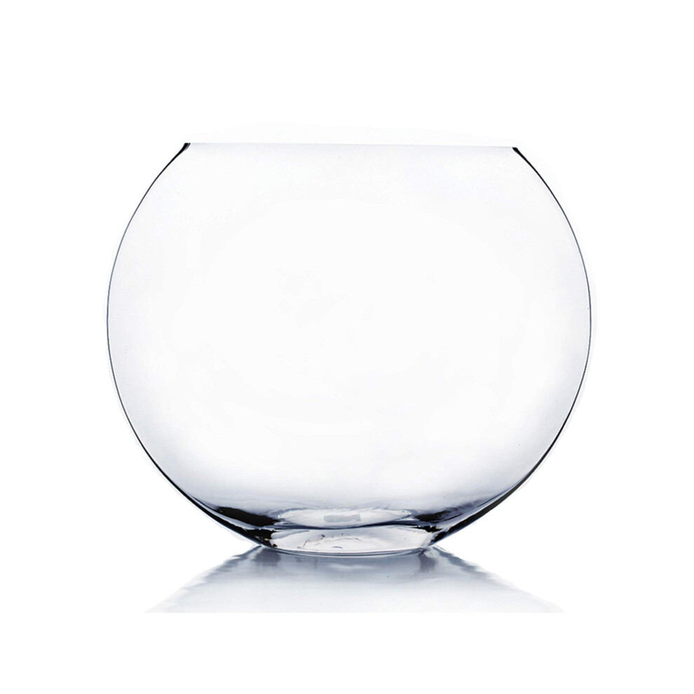 Wgvi Wgv Moon Vase 12"""" X 4.5""""W 10"""" H Clear Glass Floral Container Wit