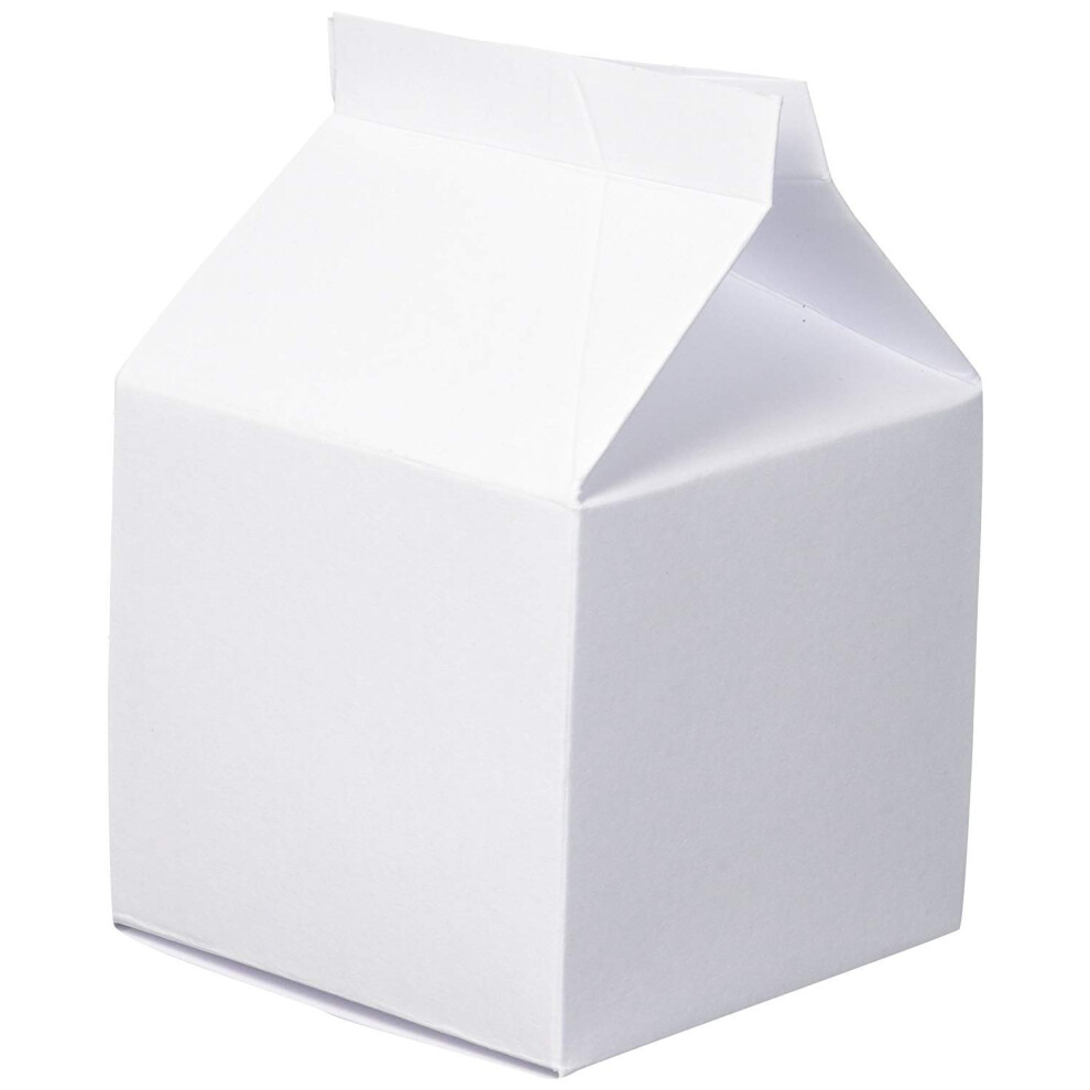 Darice White Party Favor Milk Cartons  24 Piece