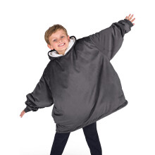 Bare Home Sherpa Fleece Planket Wearable - Hoodie cu patura purtabila supradimensionata - dimensiunea copiilor - cald ?i confortabil - patura moa