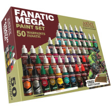 The Army Painter Warpaints Fanatic: Mega Set (50 x 18ml Acrylic Paint) - Tabletop Miniatures Wargame
