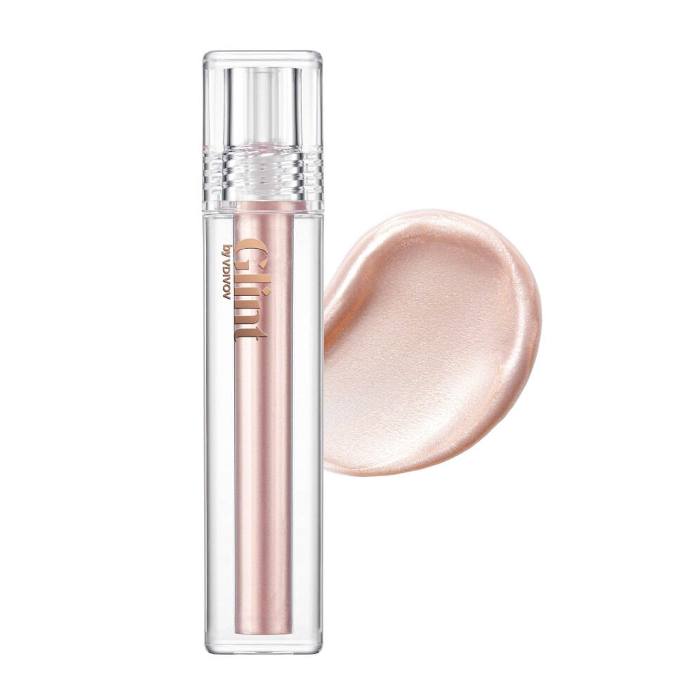 Glint Store Glint Liquid Gel Highlighter Dewy Moon, 0.1Oz - Multi-Use Face & Body Gloss For Smooth Glow, Long-Lasting Illuminator Balm For Healthy Radiance. Korea
