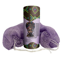Afriki africain net eponge authentique africain exfoliant epoux de dos appartenant a noir de 45 pouces pour la peau normale a sensible pour une c