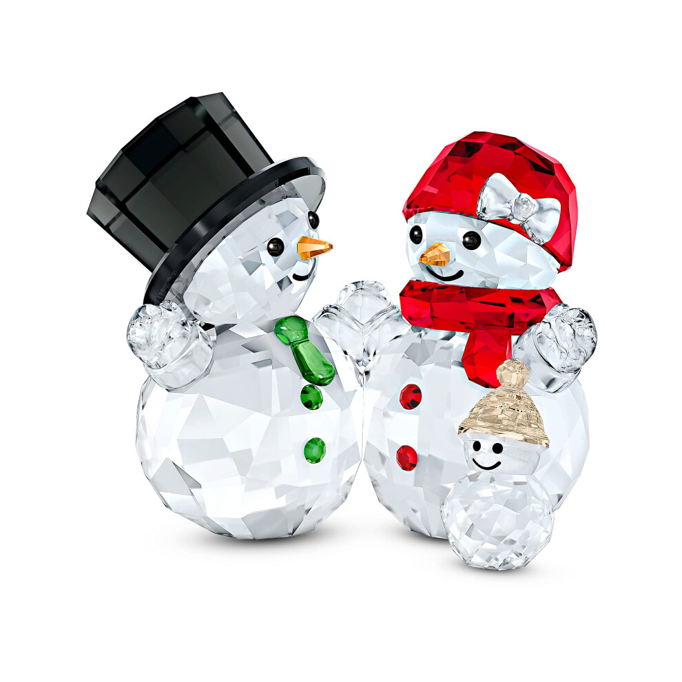 Swarovski Joyful Christmas Schneemann-Familie Kristallfigur-image
