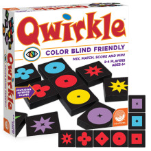 MindWare Qwirkle Color Blind Friendly Family Game Game for Kids and Adults - Fun Family Game Night Game for Concentration and Visual-Thinking Skills -