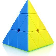 CFMOUR Pyramid Speed ??Cube - Moyu Meilong 3x3x3 Cubi Magici Triangolo Senza Adesivo - Rotazione Veloce e Liscia Puzzle dai Colori Vividi Gioco C