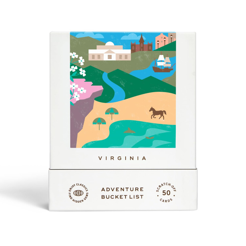 Virginia Adventure Bucket List: 50 Scratch-Off Cards for Outdoor Activities  Tourist Attractions  and Road Trips - Perfect Travel Gift and Guide for E