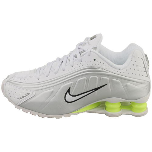 Nike (39) Nike Shox R4 Damen Turnschuhe Wei? Silber 2