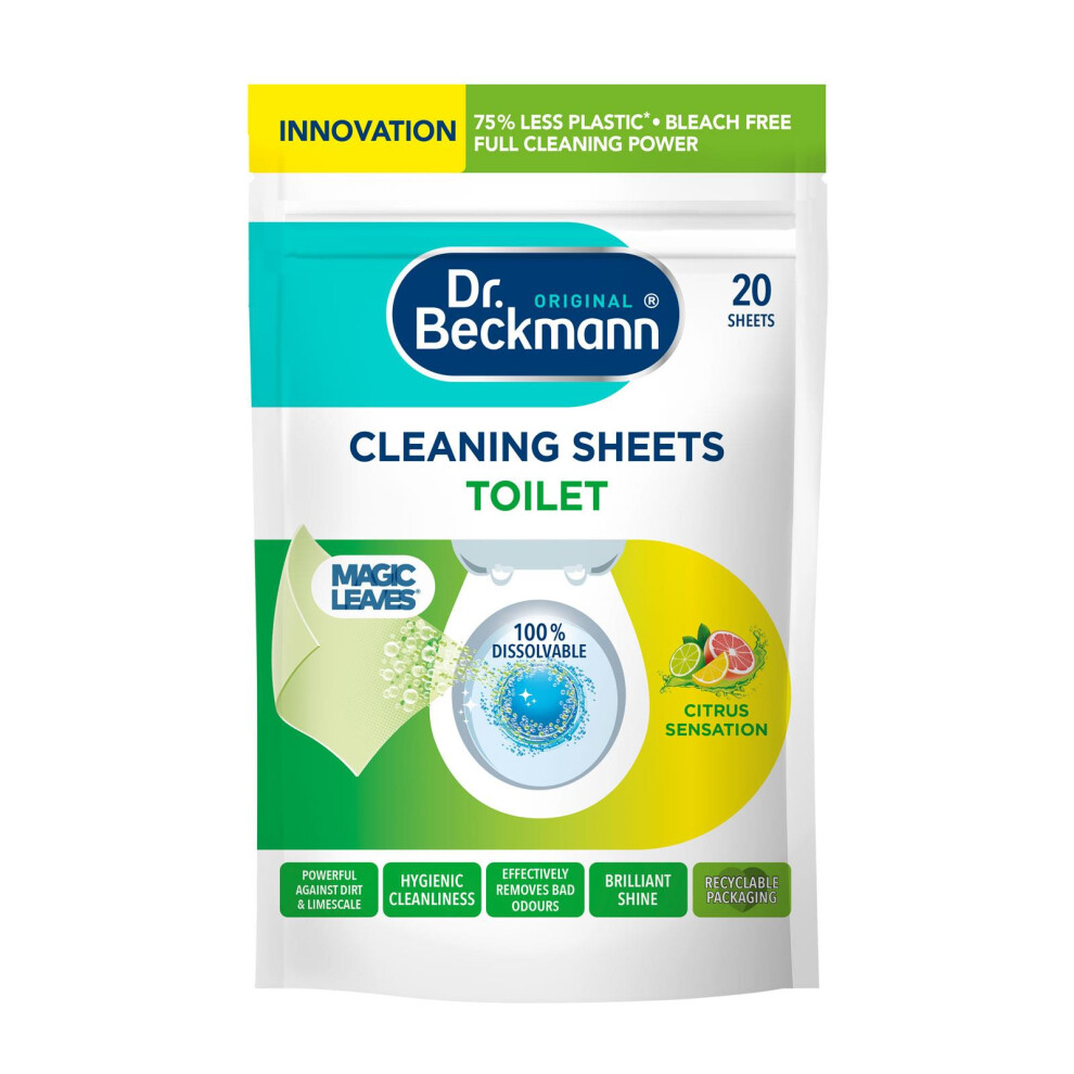 Dr Beckmann Toilet Cleaning Sheets - 20 Pack