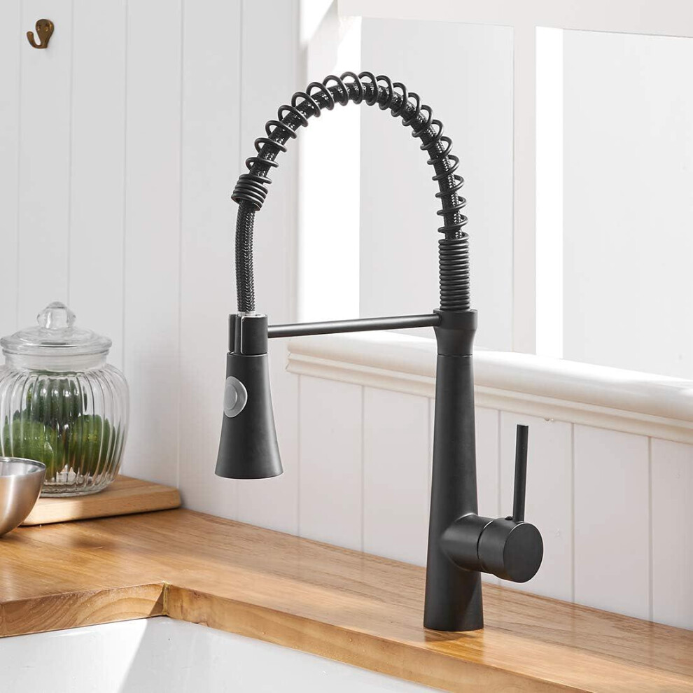 Cuisines de robinet avec ressort en spirale, raccords d'?vier pivotants ? 360 ?, robinetterie de cuisine et douche coulissante - Haute pression