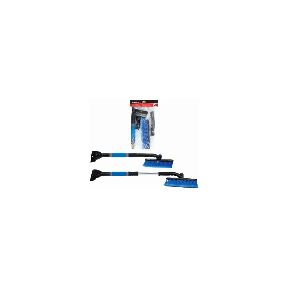Blackspur Snow Scraper And Brush Telescopic Handle Rotating Brush For Ice And Snow Removal