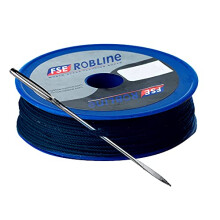 FSE Robline Waxed Tackle Yarn Whipping Twine Kit w/Needle Dark Navy Blue 0.8mm x 80M