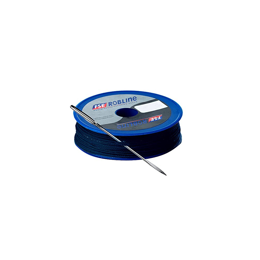 Fse Robline Waxed Tackle Yarn Whipping Twine Kit W/Needle Dark Navy Blue 0.8Mm X 80M 9011800076745
