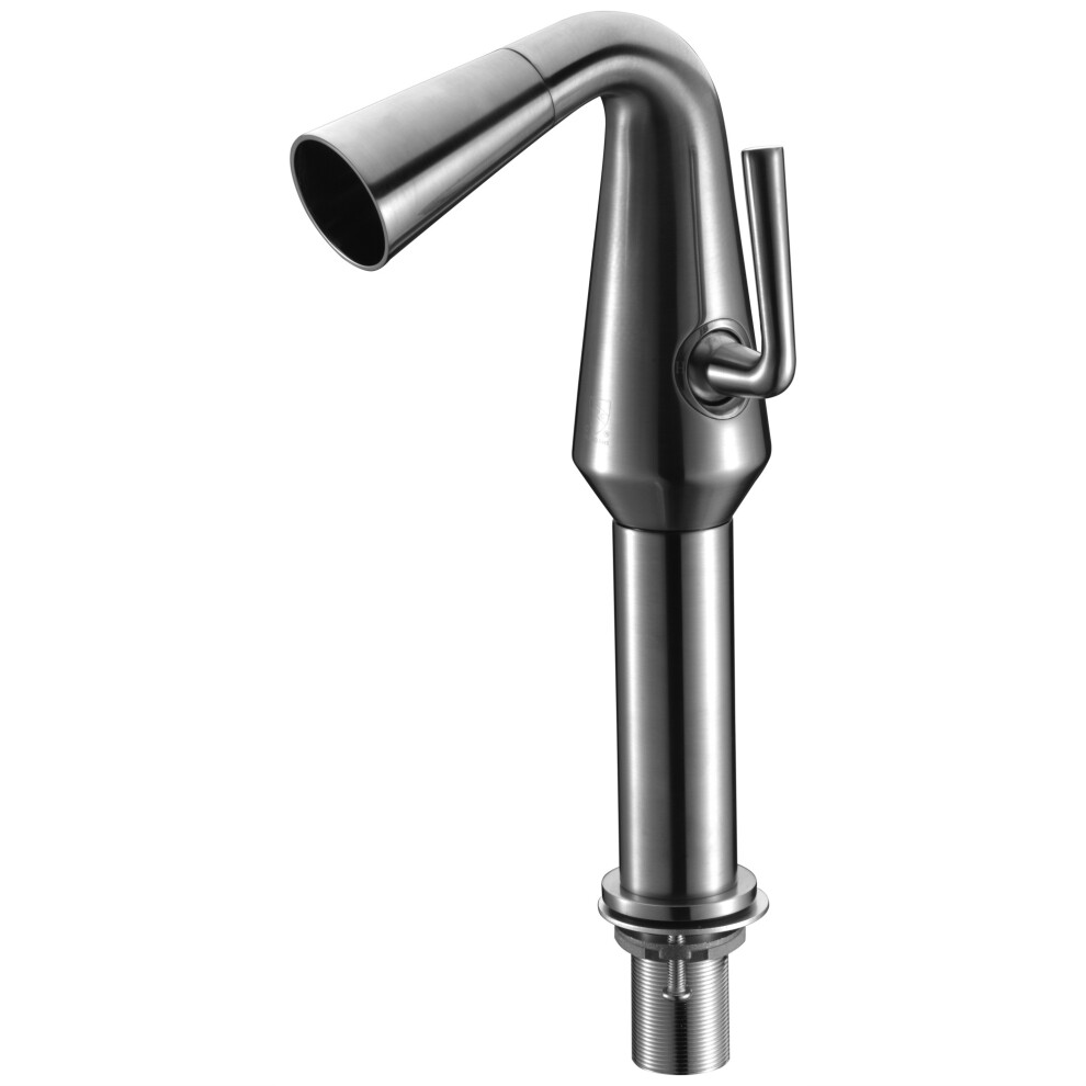 Photos - Tap Alfi brand AB1792BN Brushed Nickel Single Hole Tall Cone Waterfall Bathroom Faucet B06XJDRH86 