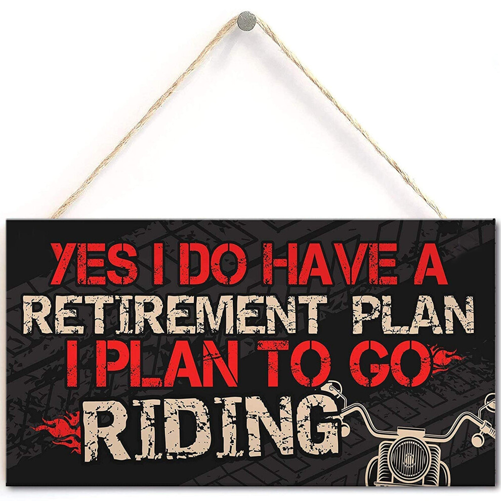 TOMATO FANQIE Plaque de moto     suspendre, cadeau pour papa, grand-p   re, fr   re, souvenir de retraite, 25,4 x 12,7 cm (US-G076)