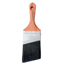 Chalk Style Paint Brush - Short-Handle Brush with Synthetic Angled Bristles for Smooth Furniture Paint Application with Minimal Brush Strokes No She
