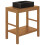 VidaXL vidaXL Bathroom Vanity Cabinet Solid Teak with Sink Marble Black 3