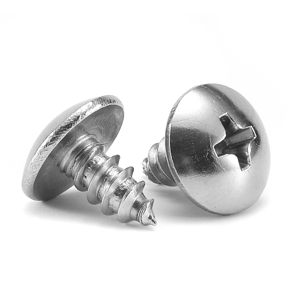 4 X 14 Wood Screw 100Pcs Truss Head Phillips 188 (304) Stainless Steel Fast Self Tapping Screws By Sg Tzh 724978581452
