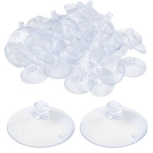 AccEncyc zuignap met gat 1,2'' glazen zuignappen helder PVC zuignappen kleine zuighouder voor badkamer muur deur glazen raam auto schaduw (50 stuks)