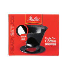 Melitta Filterkaffeemaschine, Einzelbecher Pour-Over Brühgerät, Schwarz, 1 Stück