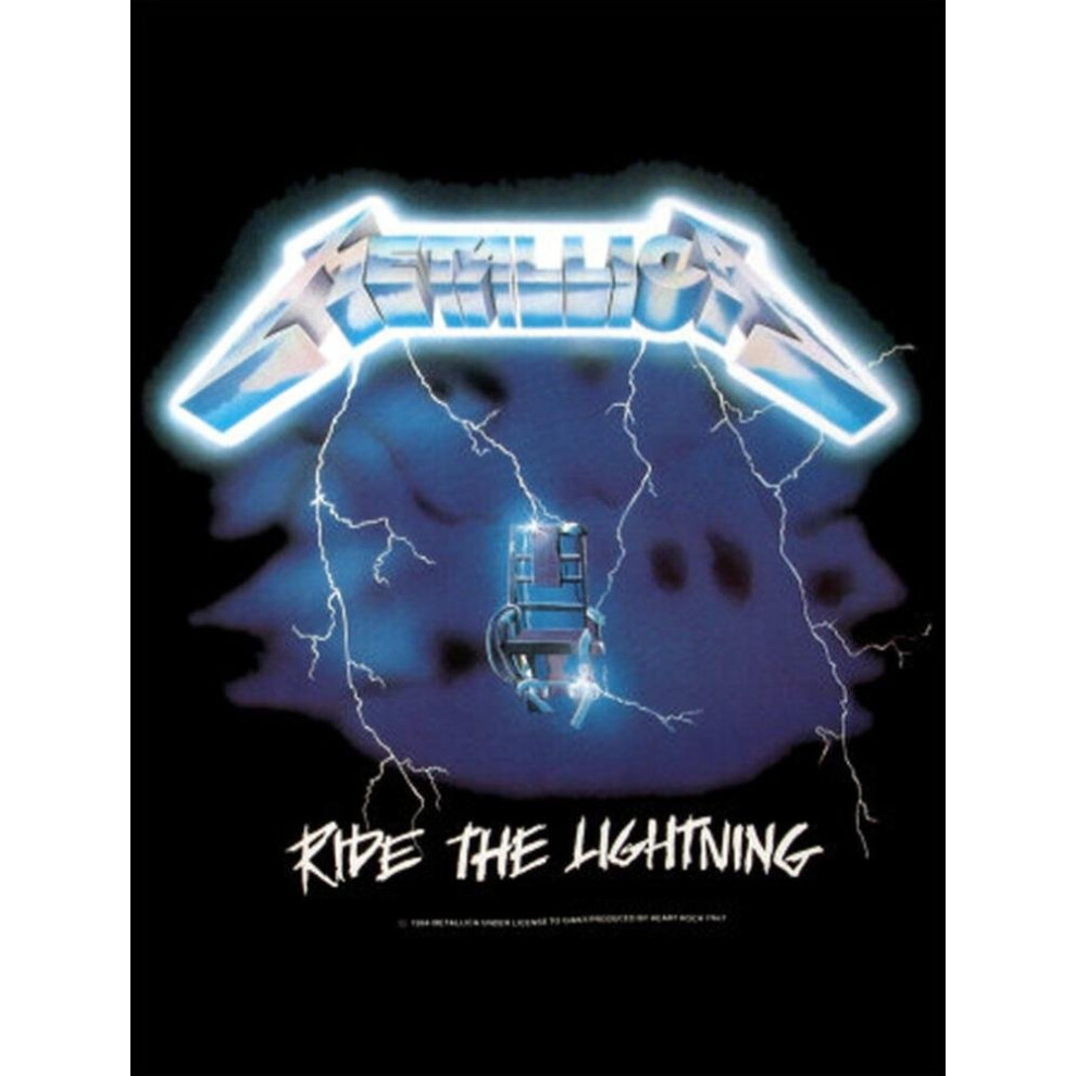 Metallica Ride The Lightning Fabric Poster 30 X 40in