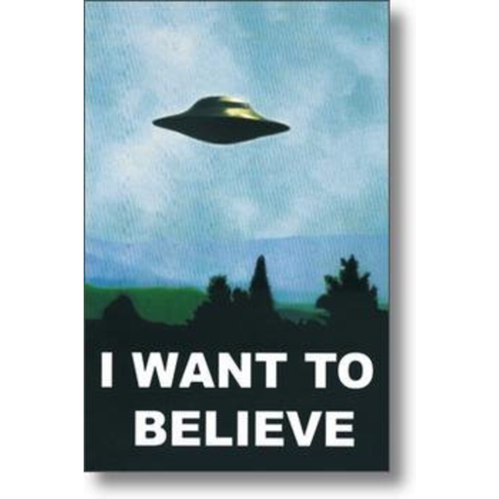 XFiles Poster ~ I Want To Believe ~ Official Fan Club Edition 24x36