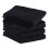 Brio DII Basic Terry Collection Waffle Dishtowel Set 15x26 Solid Black 4 Piece 3