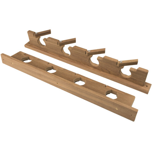 Whitecap 60620 Teak LockIn 4 Rod Storage Rack