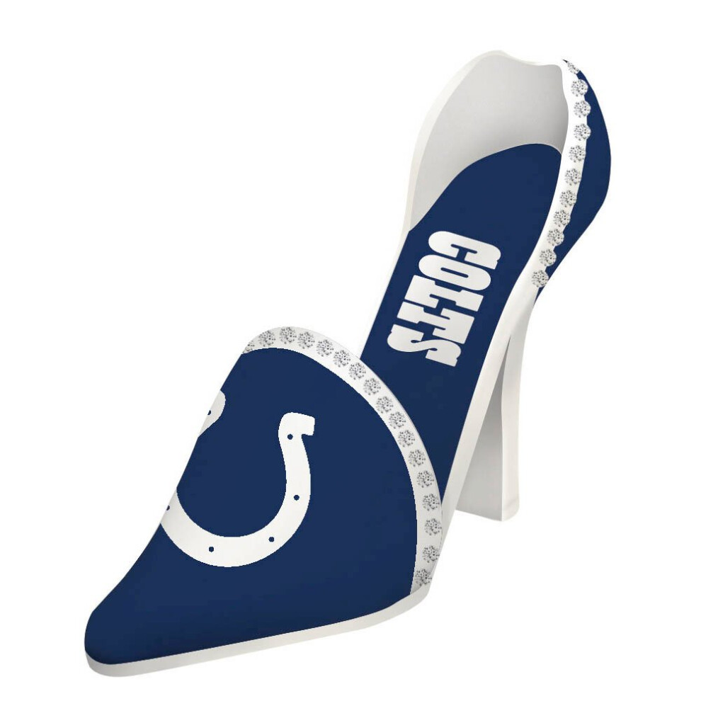 Team Sports America NFL Indianapolis colts Decorative Shoe Wine Bottle Holder  Small  Multicolored