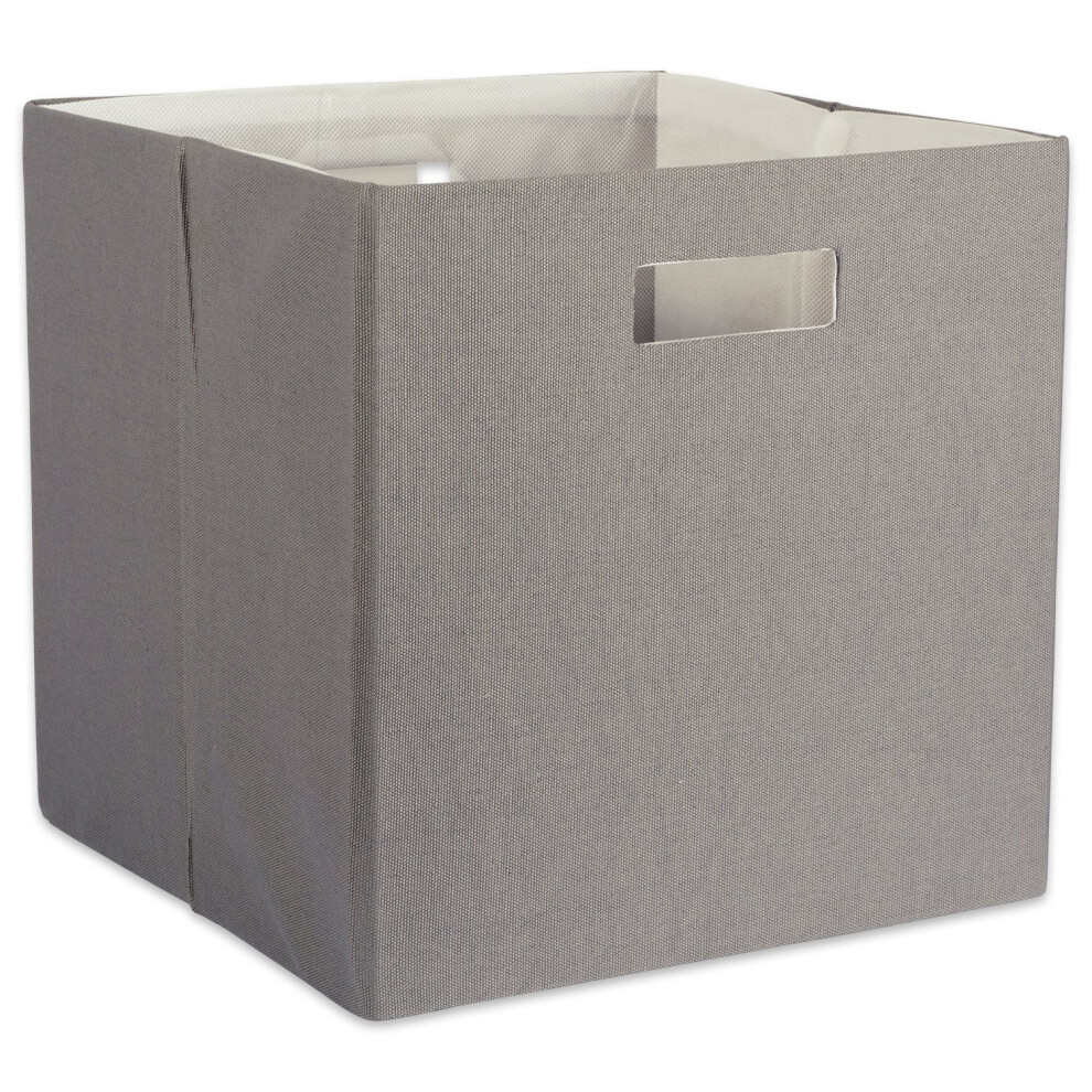 DII PolyCube Storage Collection Hard Sided Collapsible Solid Large Gray