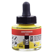 Flacon encre acrylique Acrylic Ink Amsterdam 30ml jaune azo citron