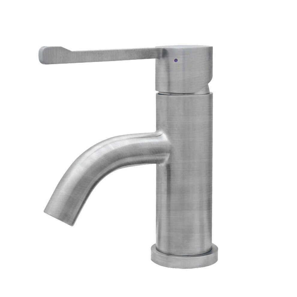Photos - Tap Whitehaus collection WHS0221SBBSS Single Hole Single Lever Bath Faucet Brushed Stainless Steel WHS0221-SB-BSS