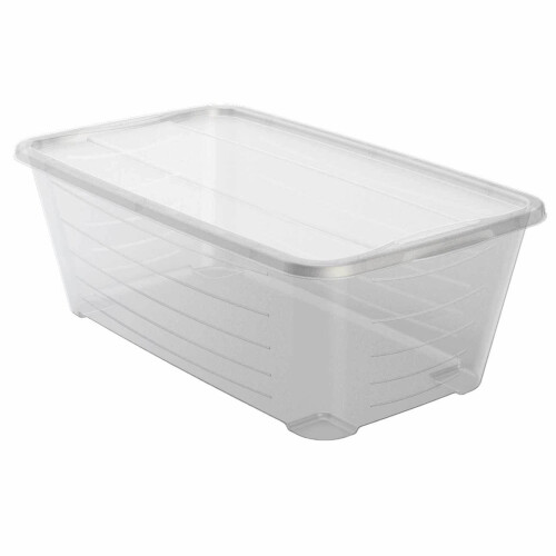 Life Story 6 Qt Rectangular Clear Plastic Protective Storage Shoe Box  24 Pack 2