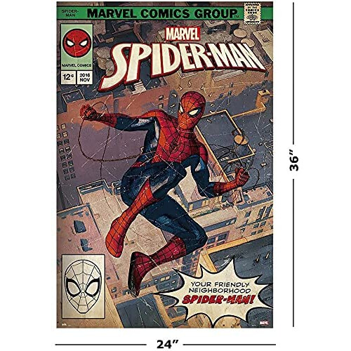 GB Eye Spider-Man-Comic-Cover-Poster, Gr      e 24 x 36 (Spider-Man) 1