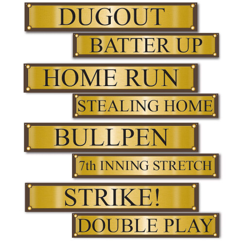 Baseball Straatnaambord Cutouts