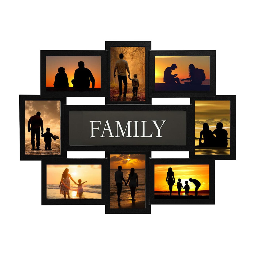 Jmdeco 8 Cornici Per Foto Di Famiglia Apribili, Cornici Per Collage, Decorazioni Da Parete, Cornici Per Foto Di Amici, Cornici Per Selfie, Collag-image