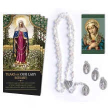 Tears of Our Lady Rosary Bundle with Medal of Our Lady of Tears - Save Your Loved Ones (B09GCTNX2M)