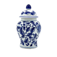 Galt International Decorative Ceramic Ginger Jar cu capacul 8 """" - Depozitare ceai pentru decora?iuni pentru casa Jingdezhen n stil chinezesc po