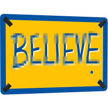 Flinelife Believe Sign Large Size 16x12 Believe Metal Motivational Wall Art Decor Perfect for Fans