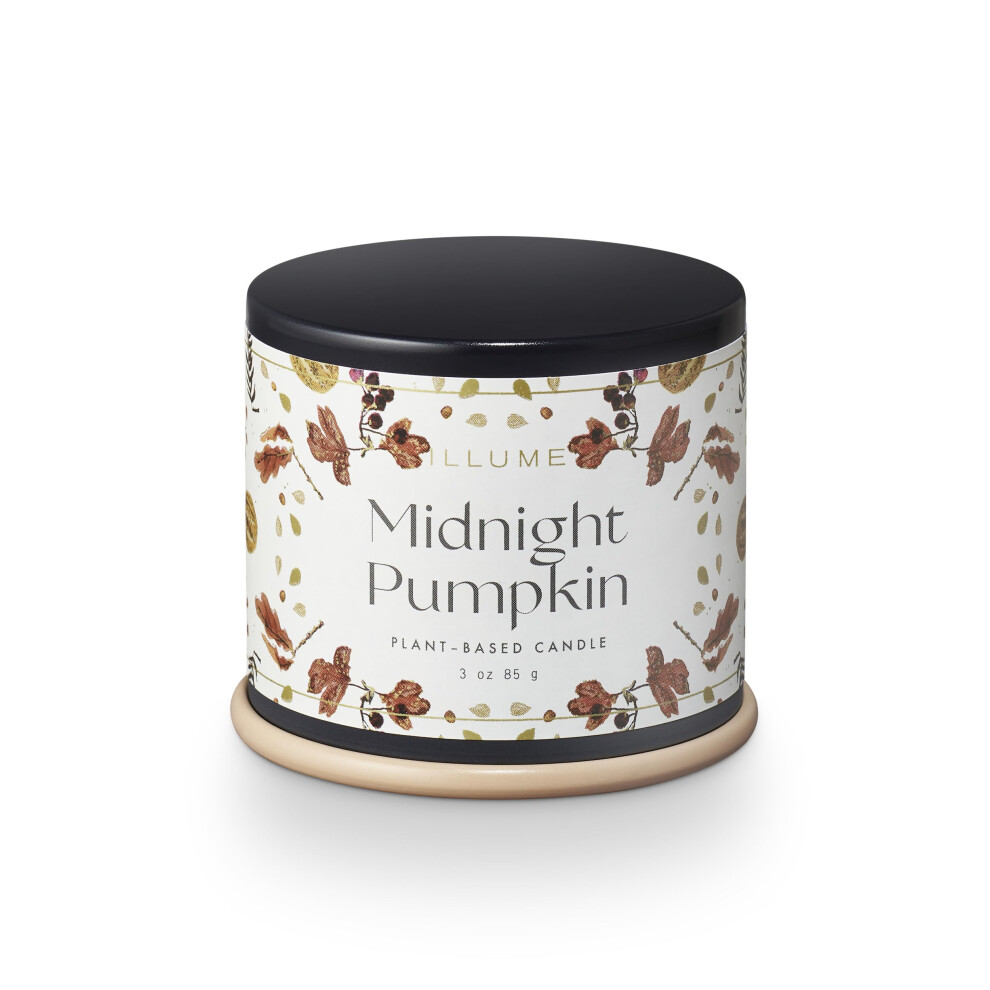 ILLUME Noble Holiday Collection Midnight Pumpkin Demi Vanity Tin Candle  3 oz-image-OPC-PFZ6NWZ-NEW
