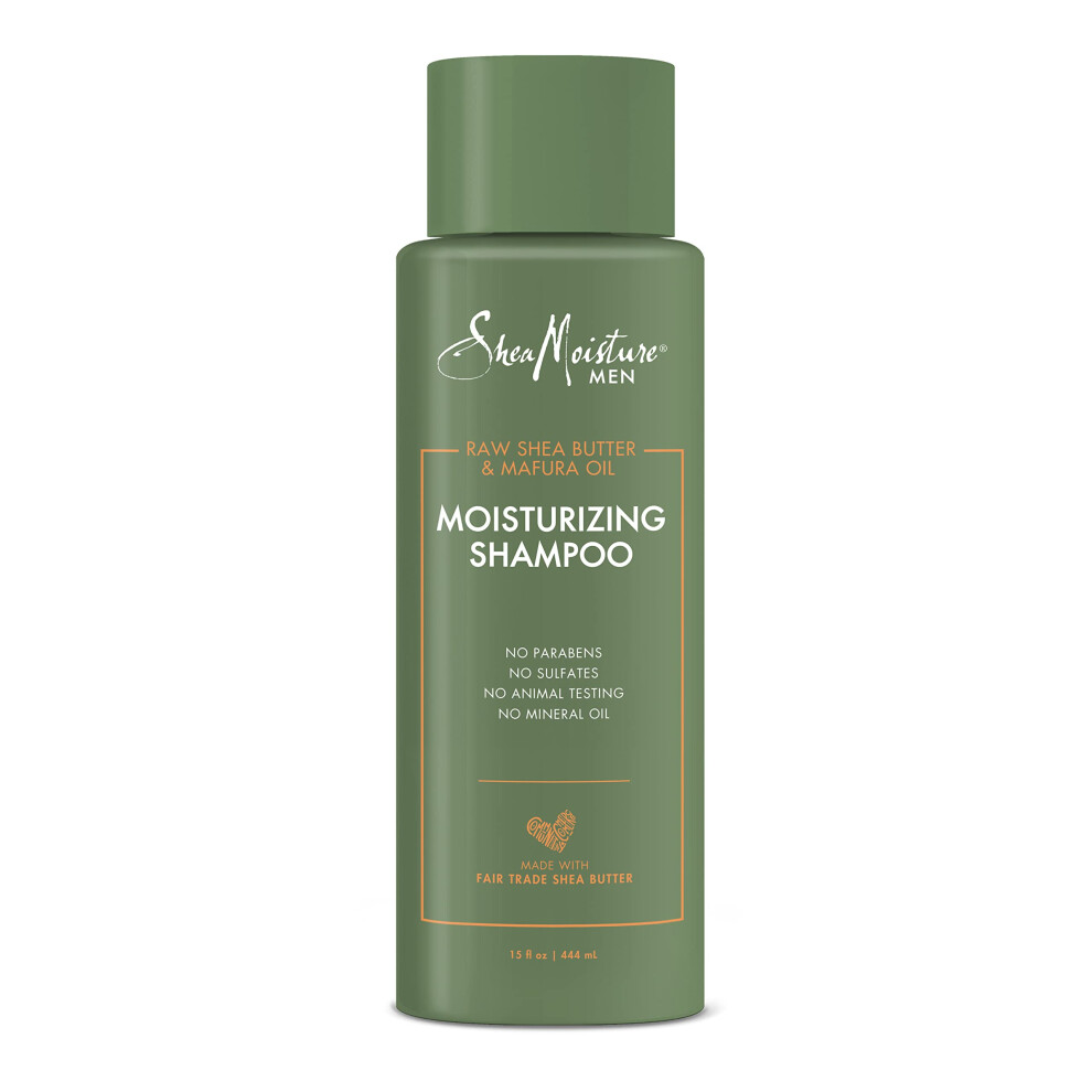 SHEA MOISTURE Men's Shea Moisturizing Shampoo  15 OZ